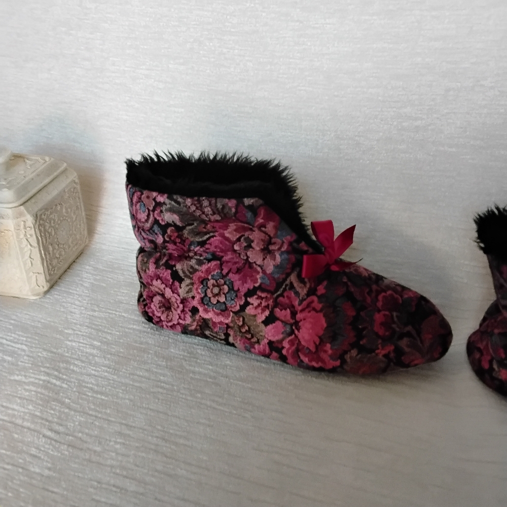 Women's 6.5 To 7.5 Ankle Booties Slippers Vintage - Picture 11 of 11
